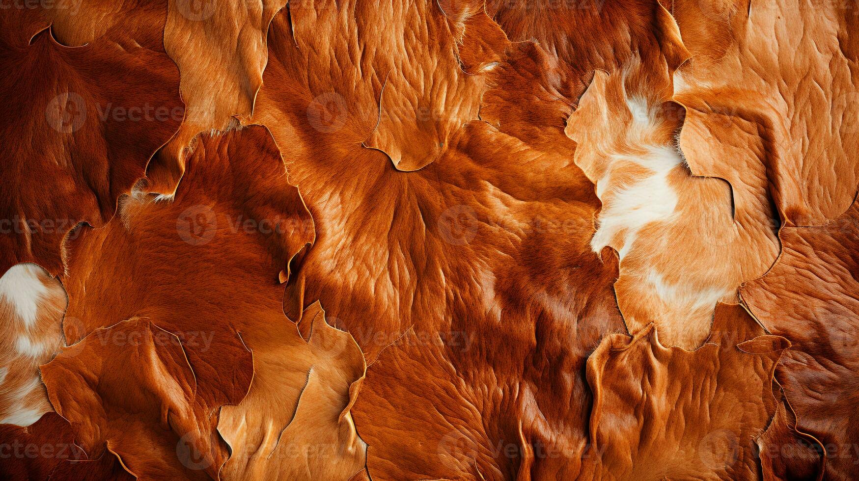 AI generated Cowhide background texture photo