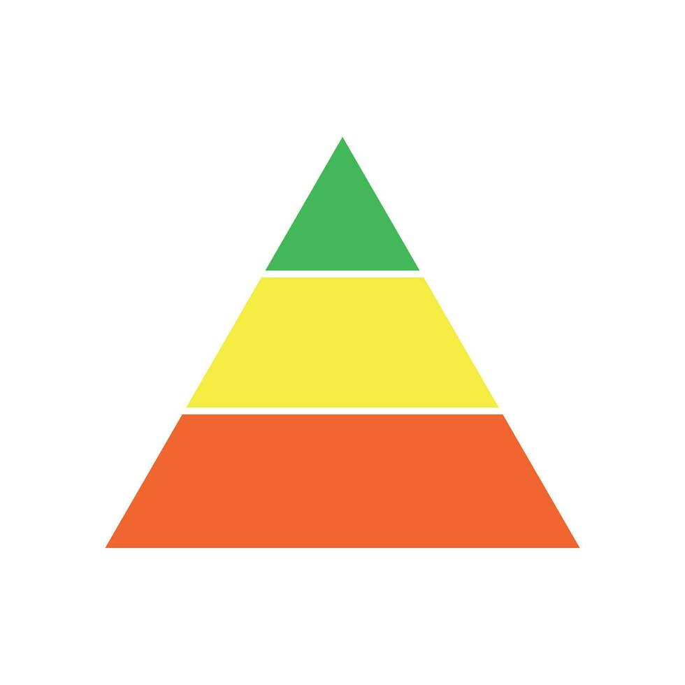 pyramid chart graph infographics diagram vector