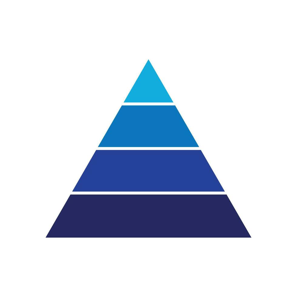 pyramid chart graph infographics diagram vector