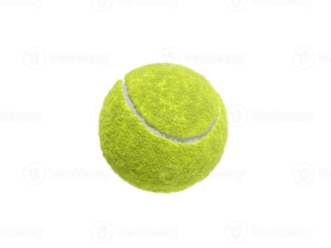 Tennis ball isolated without shadow photo