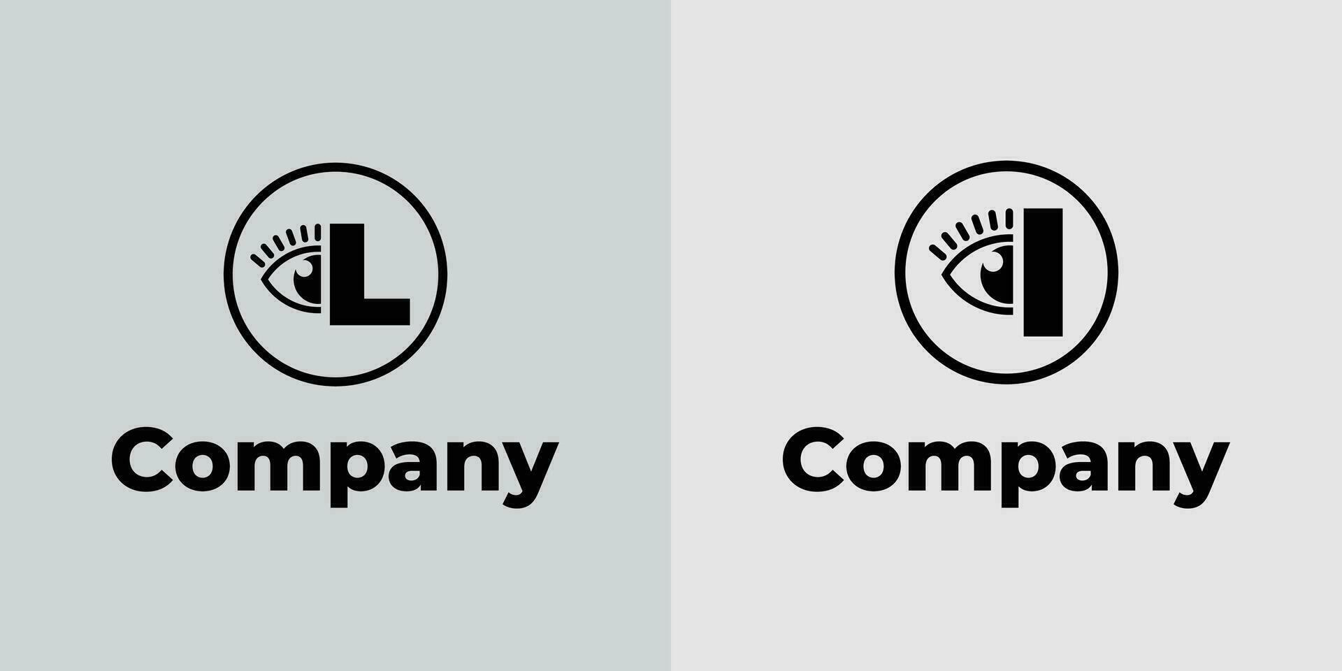Letter L Vision Logo, suitable for business related to vision, spy, optic, or eye with Initial L vector