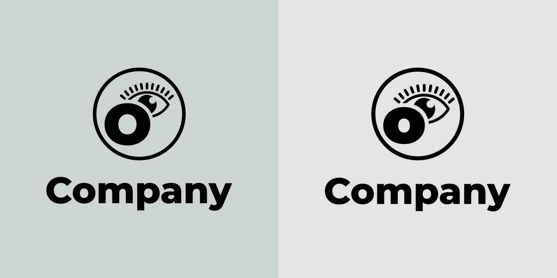 Letter O Vision Logo, suitable for business related to vision, spy, optic, or eye with Initial O vector