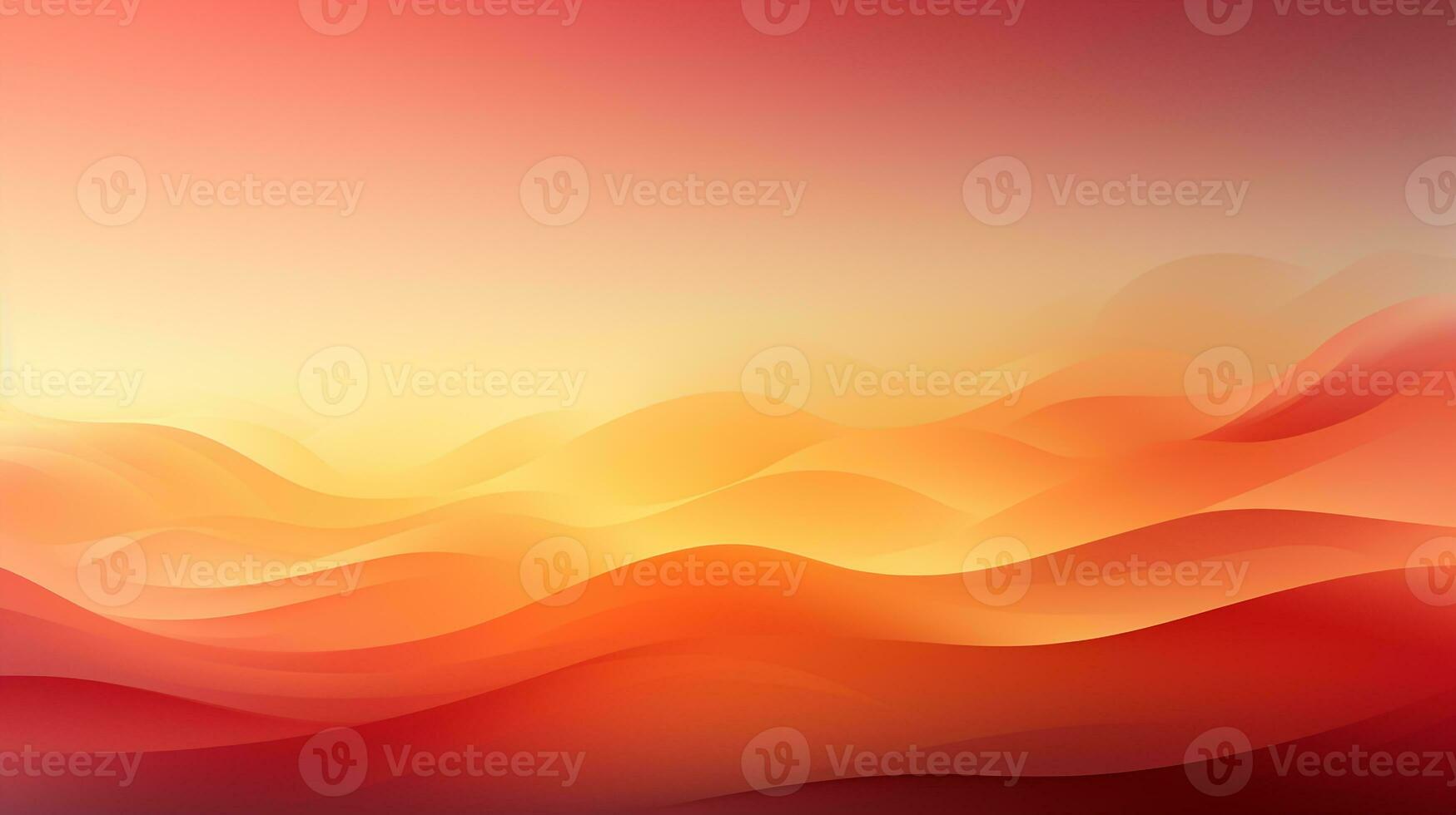 AI generated Red to yellow gradient background photo