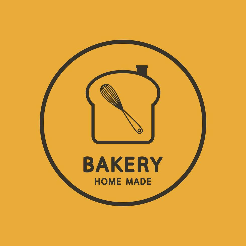 Bakery logo design. bread symbol. Bakery homemade logo. vector