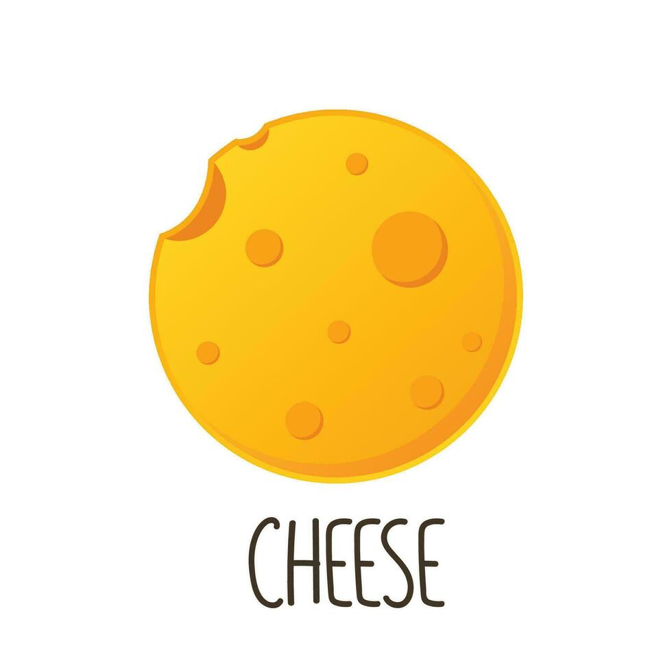 Cheese logo design. symbol. moon and star symbol. vector
