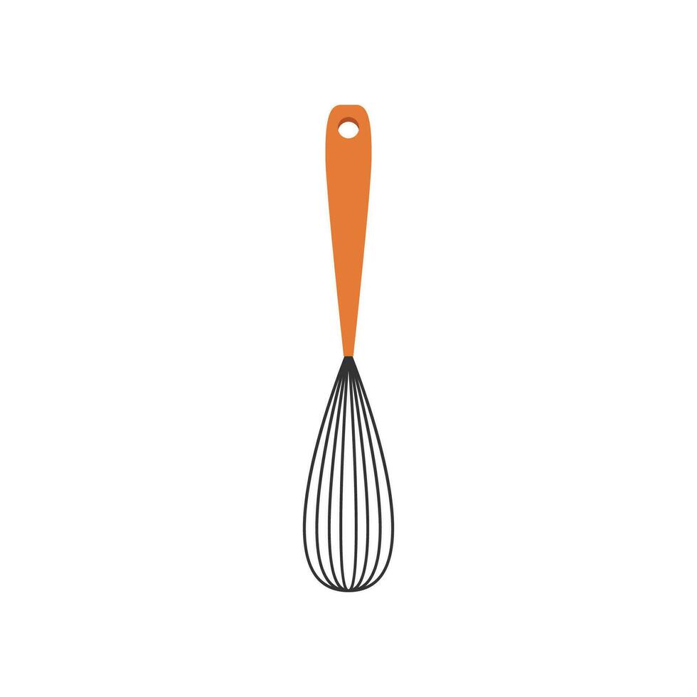 Beater egg whisk vector. Beater whisk on white background. vector