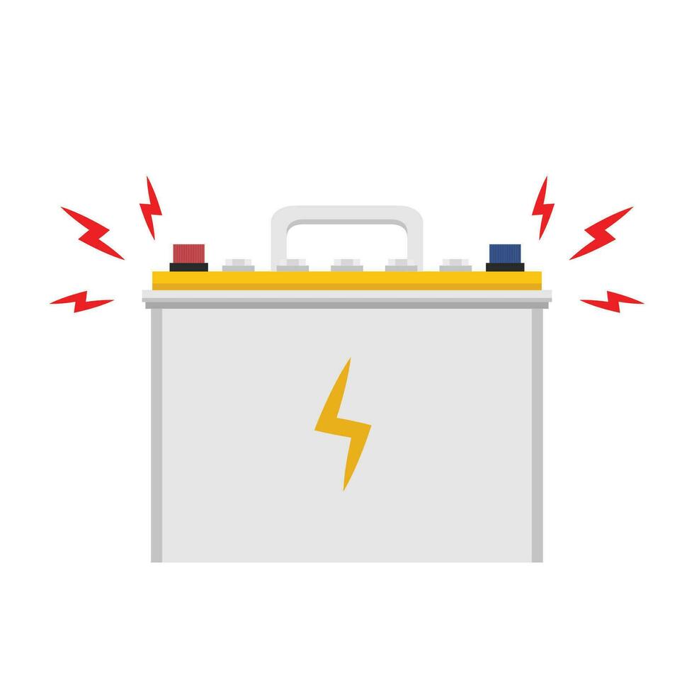 Battery vector. Battery on white background. free space for text. copy space. vector