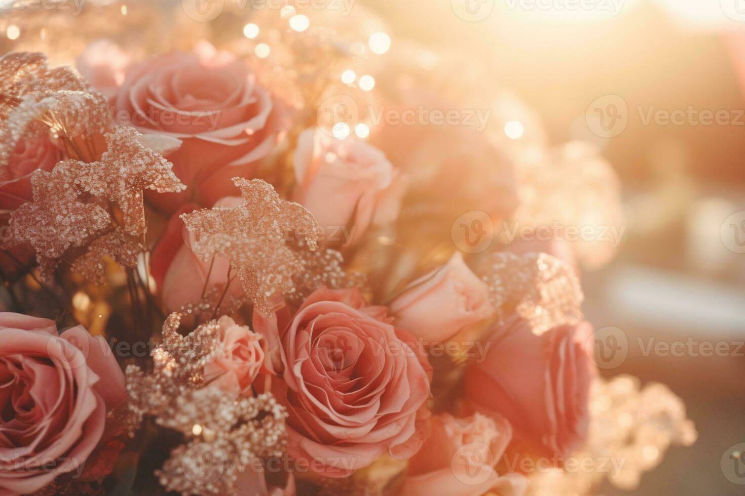 AI generated Elegant Flower Background photo