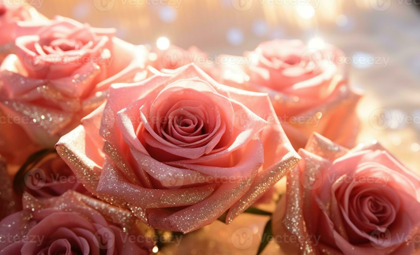 AI generated Elegant Flower Background photo