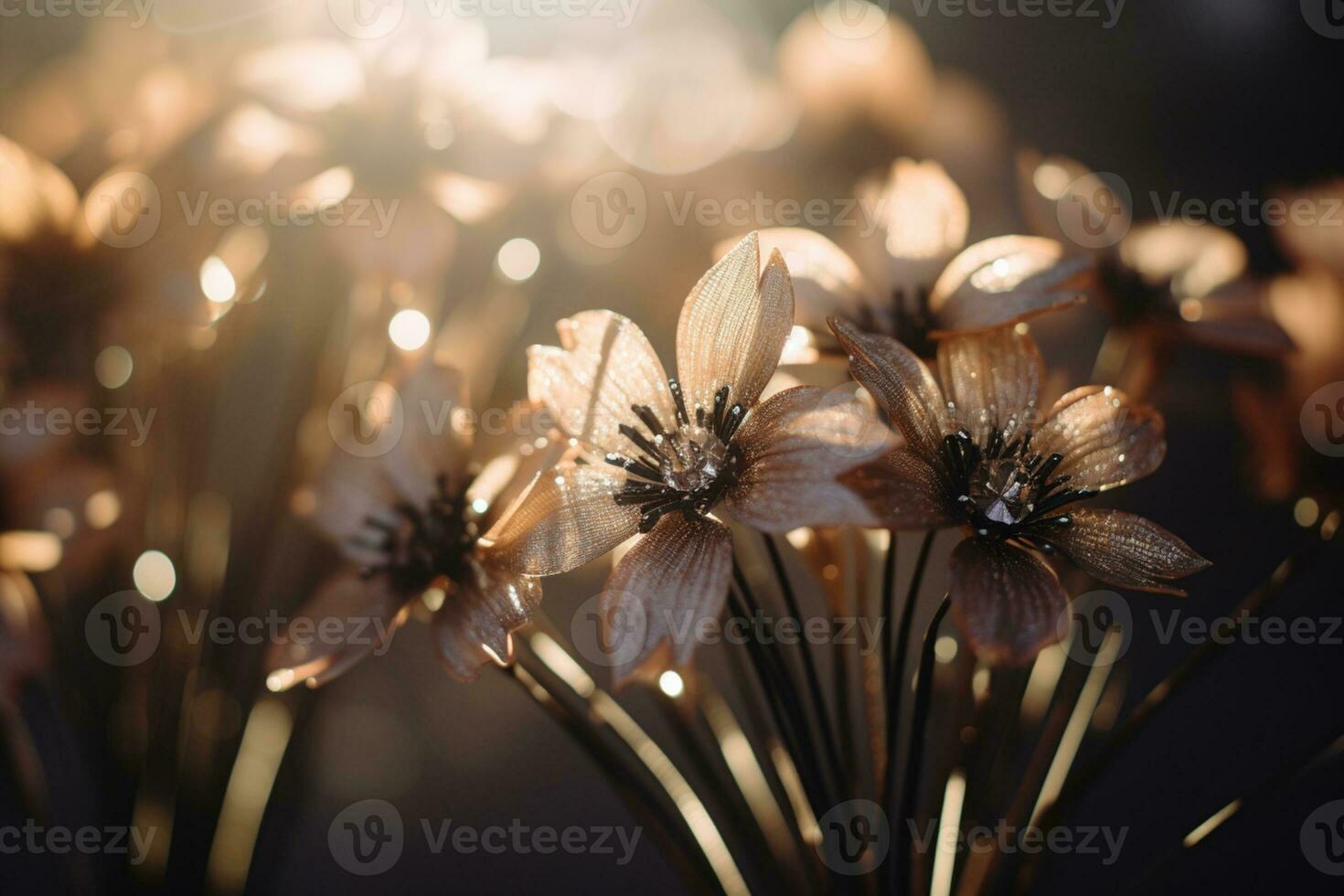 AI generated Elegant Flower Background photo