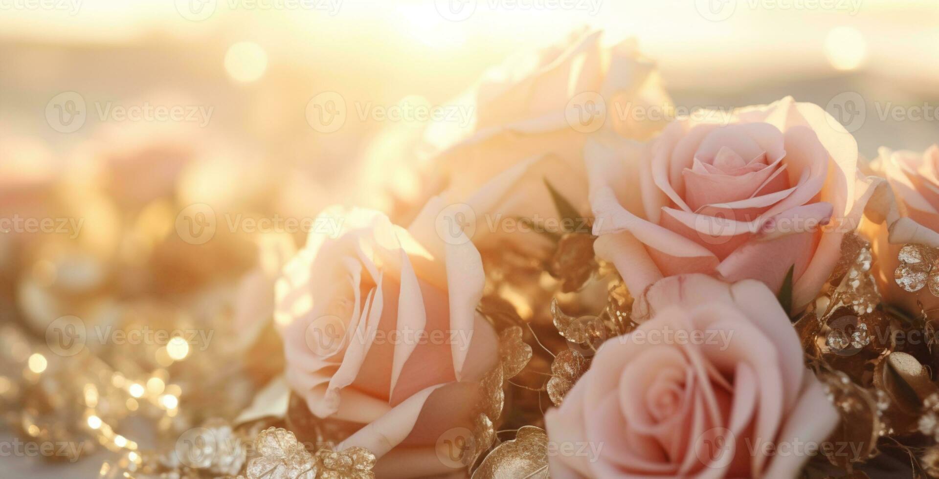 AI generated Elegant Flower Background photo