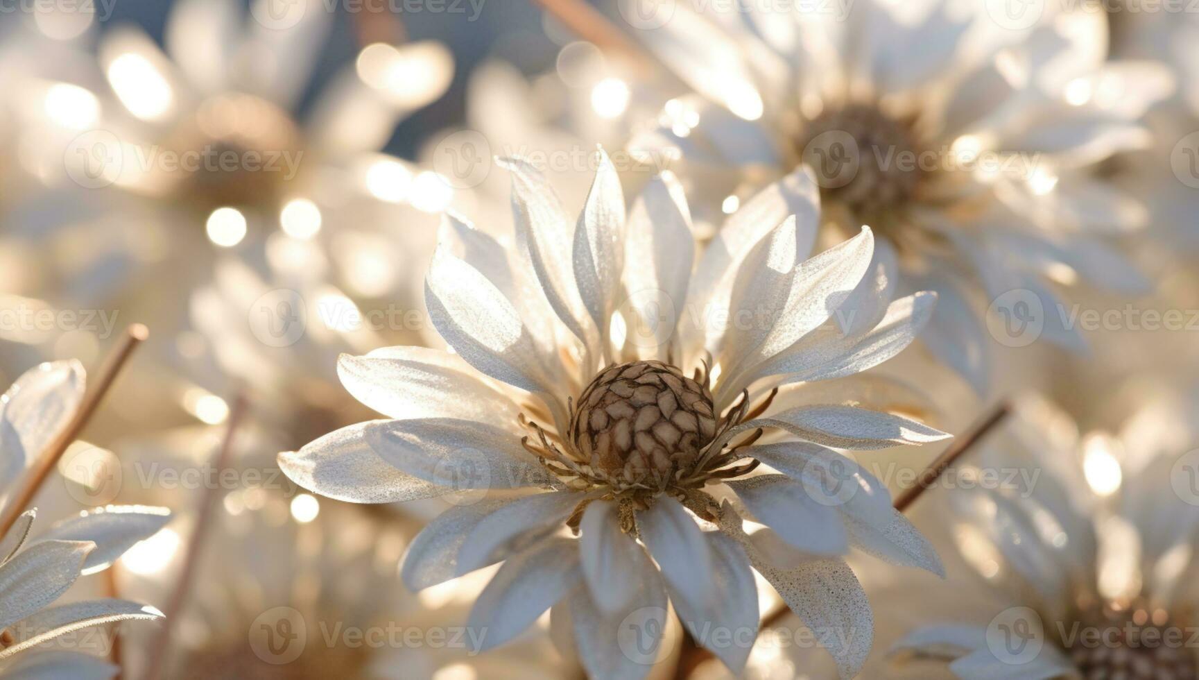 AI generated Outdoor Flower Background photo