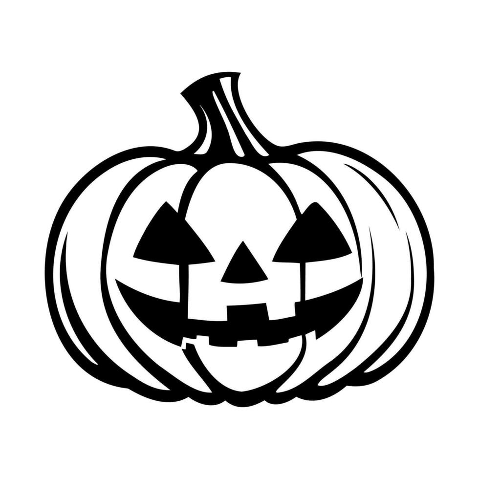 pumpkin with smile for your design for the holiday Halloween. vector