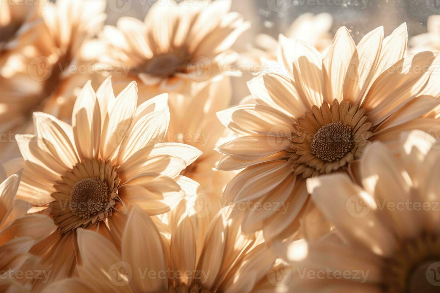 AI generated Outdoor Flower Background photo
