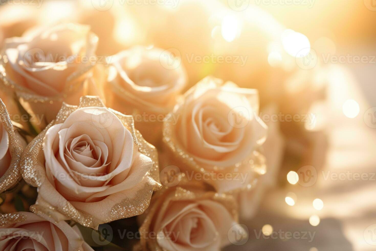 AI generated Outdoor Flower Background photo
