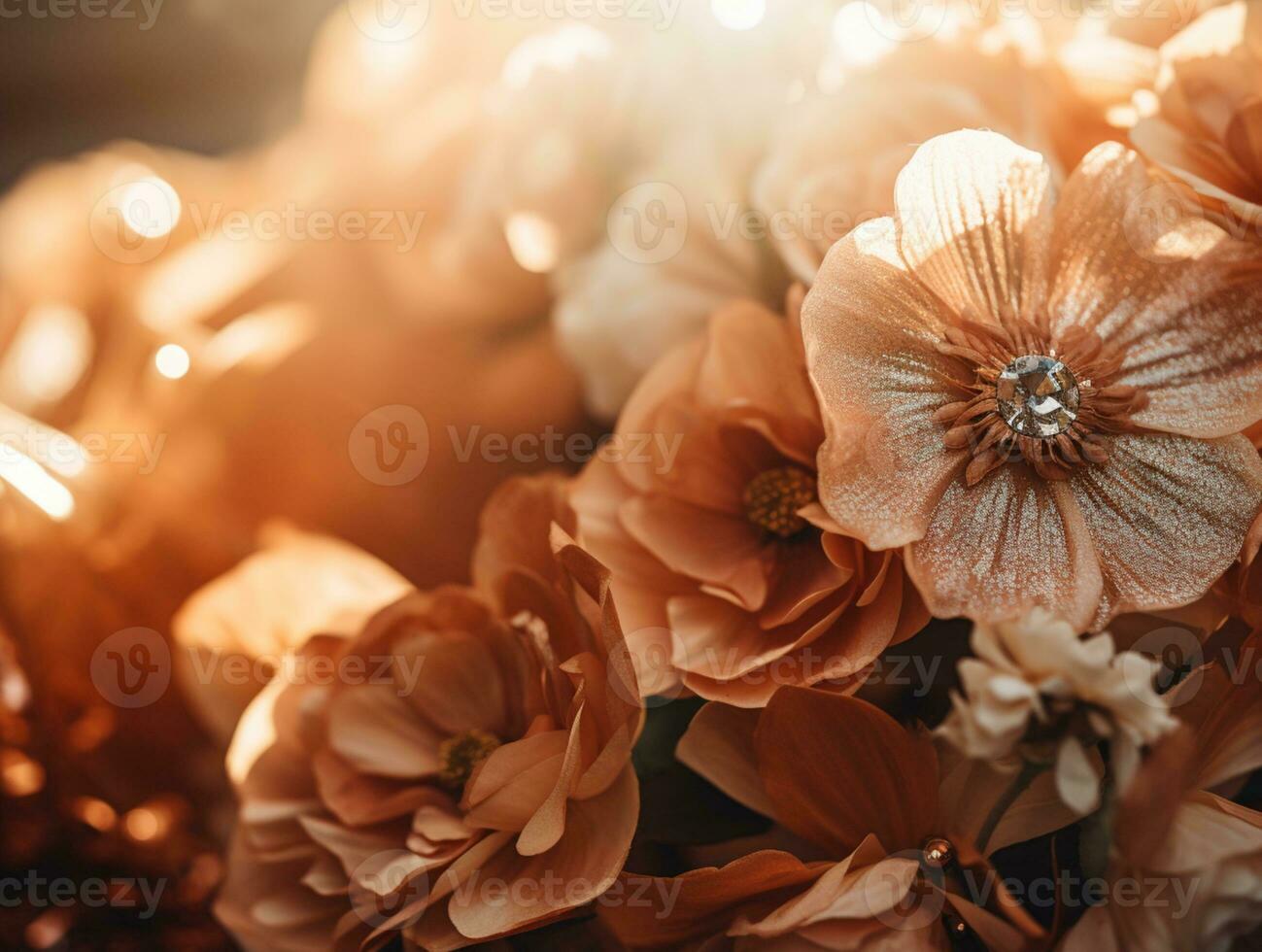 AI generated Outdoor Flower Background photo