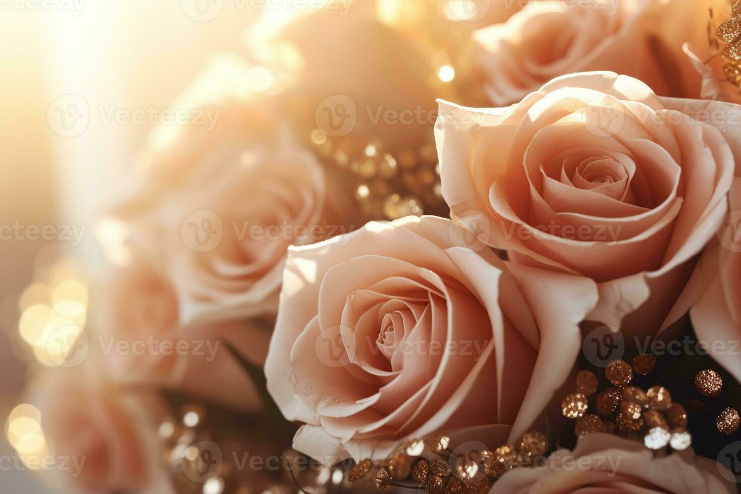 AI generated Outdoor Flower Background photo