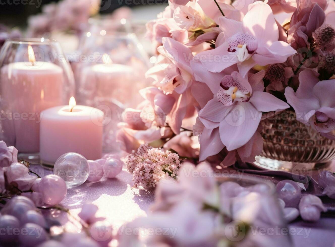 AI generated Elegant Flower Background photo
