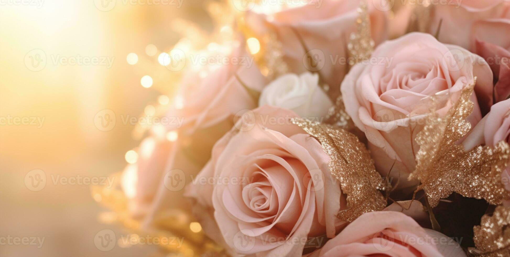 AI generated Outdoor Flower Background photo