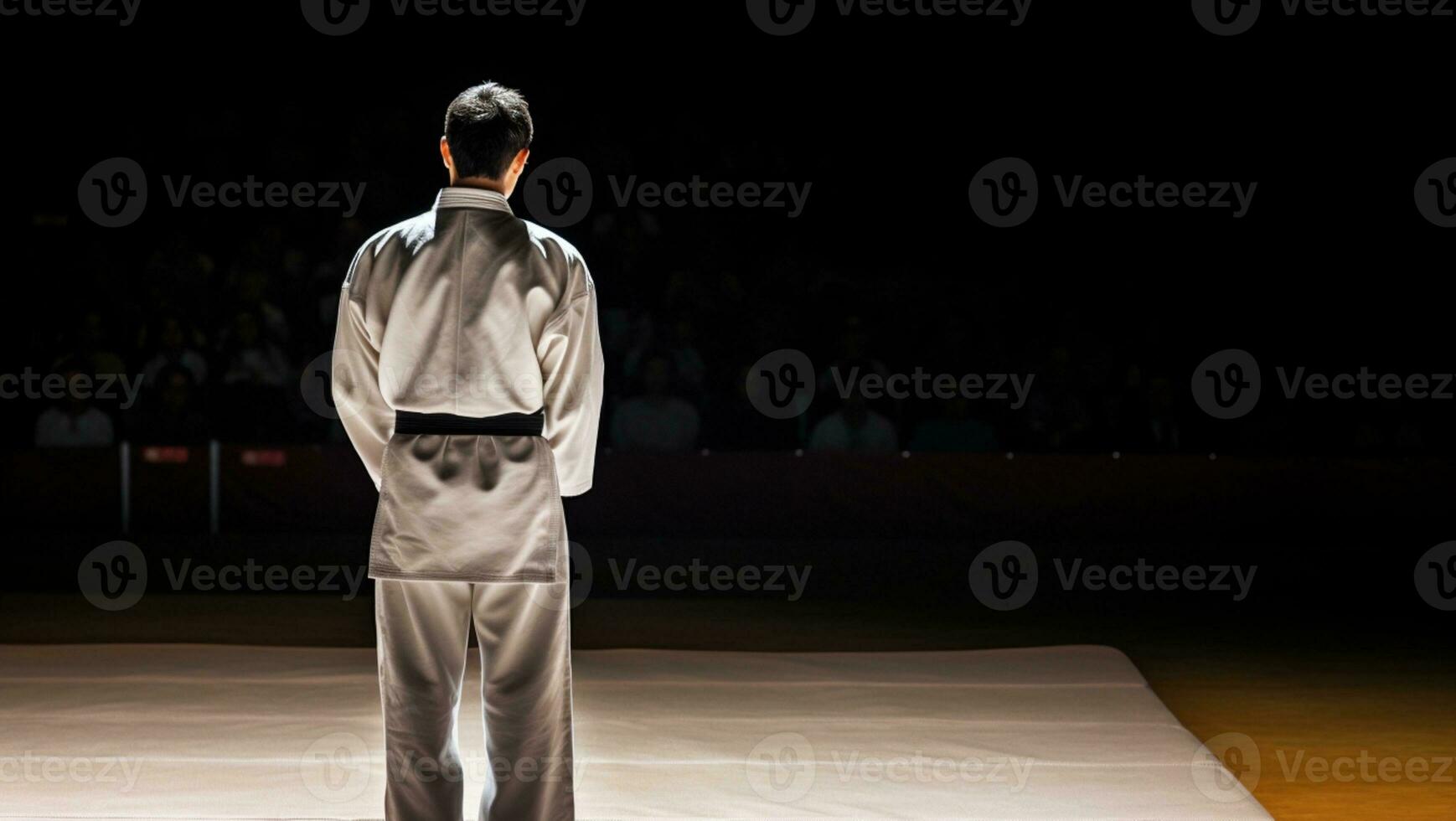 AI generated Karate Fighter Background photo