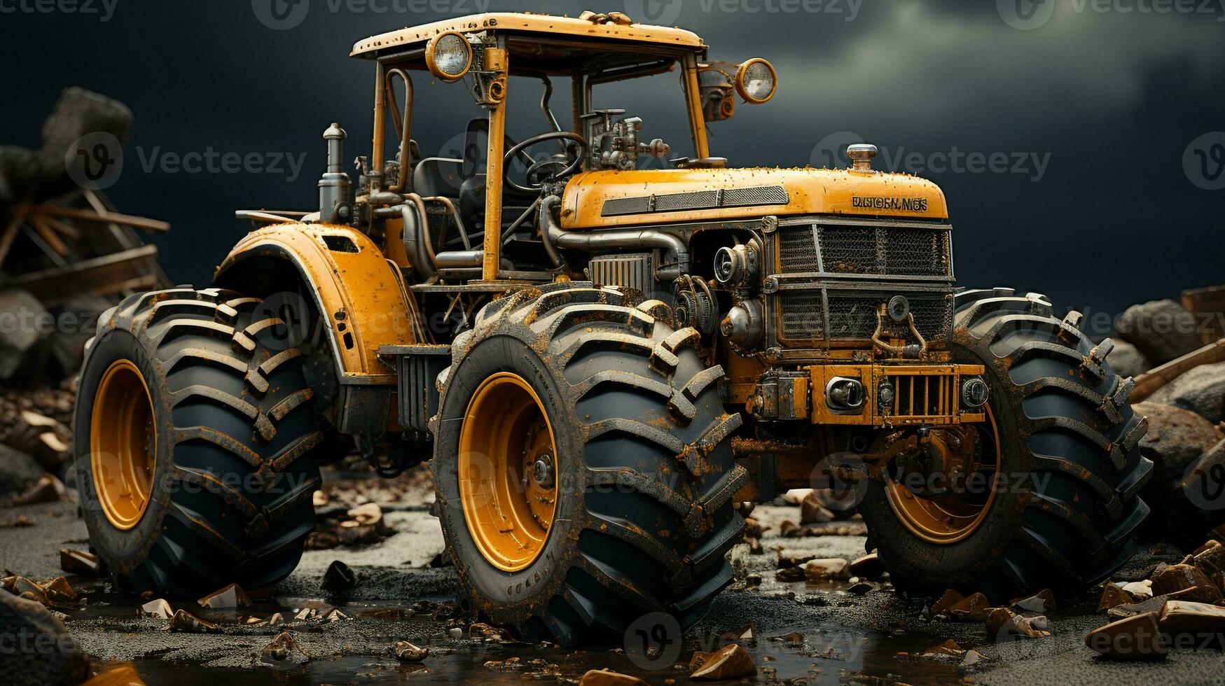 AI generated 3d realistic grader photo