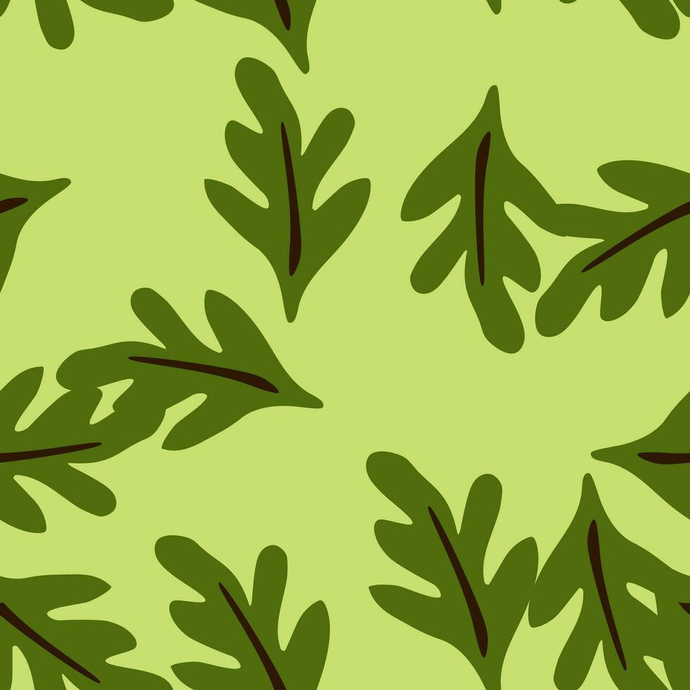 Elegant seamless leaves pattern. vector