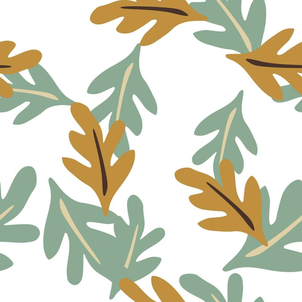 Elegant seamless leaves pattern. vector