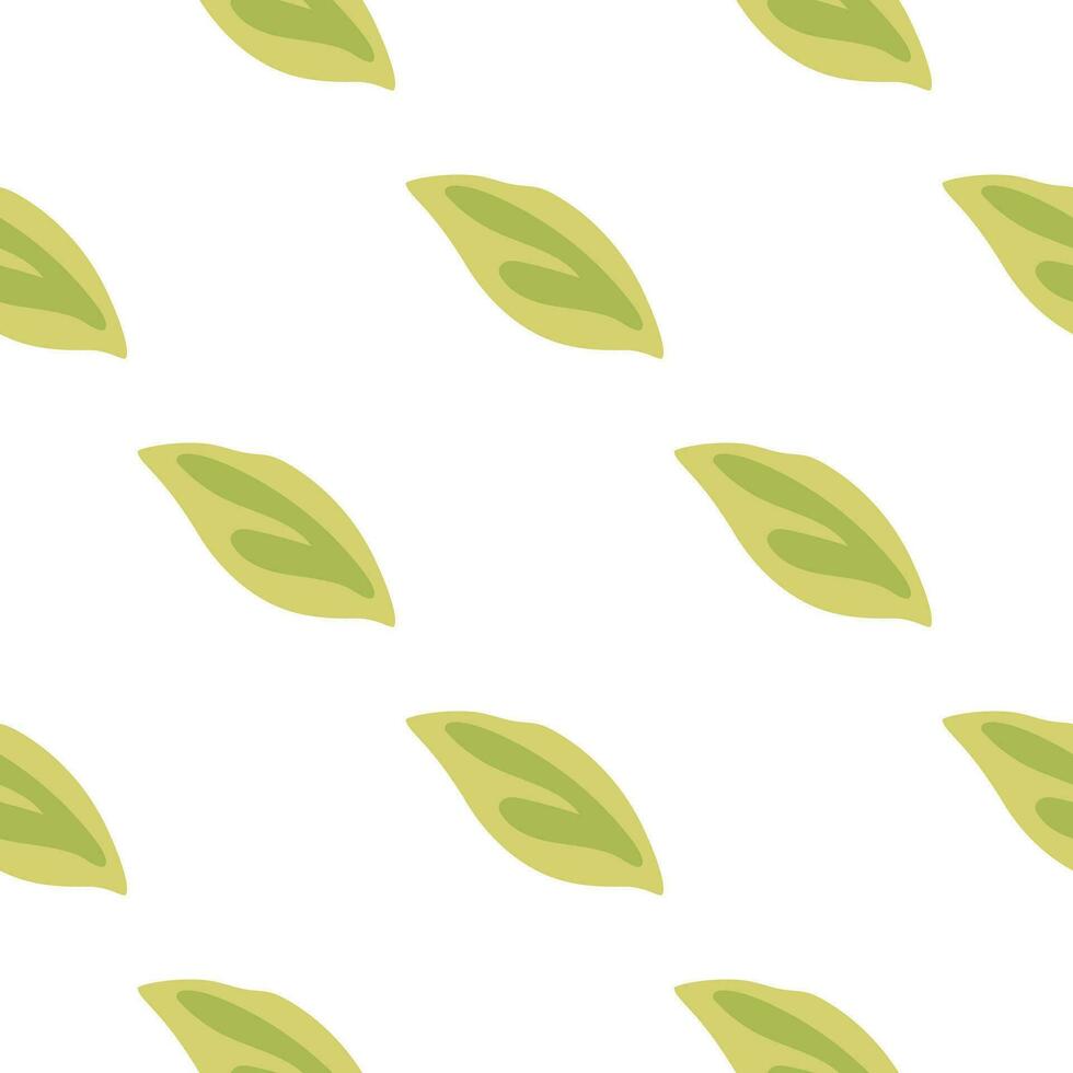 Elegant vector pattern with green foliage.