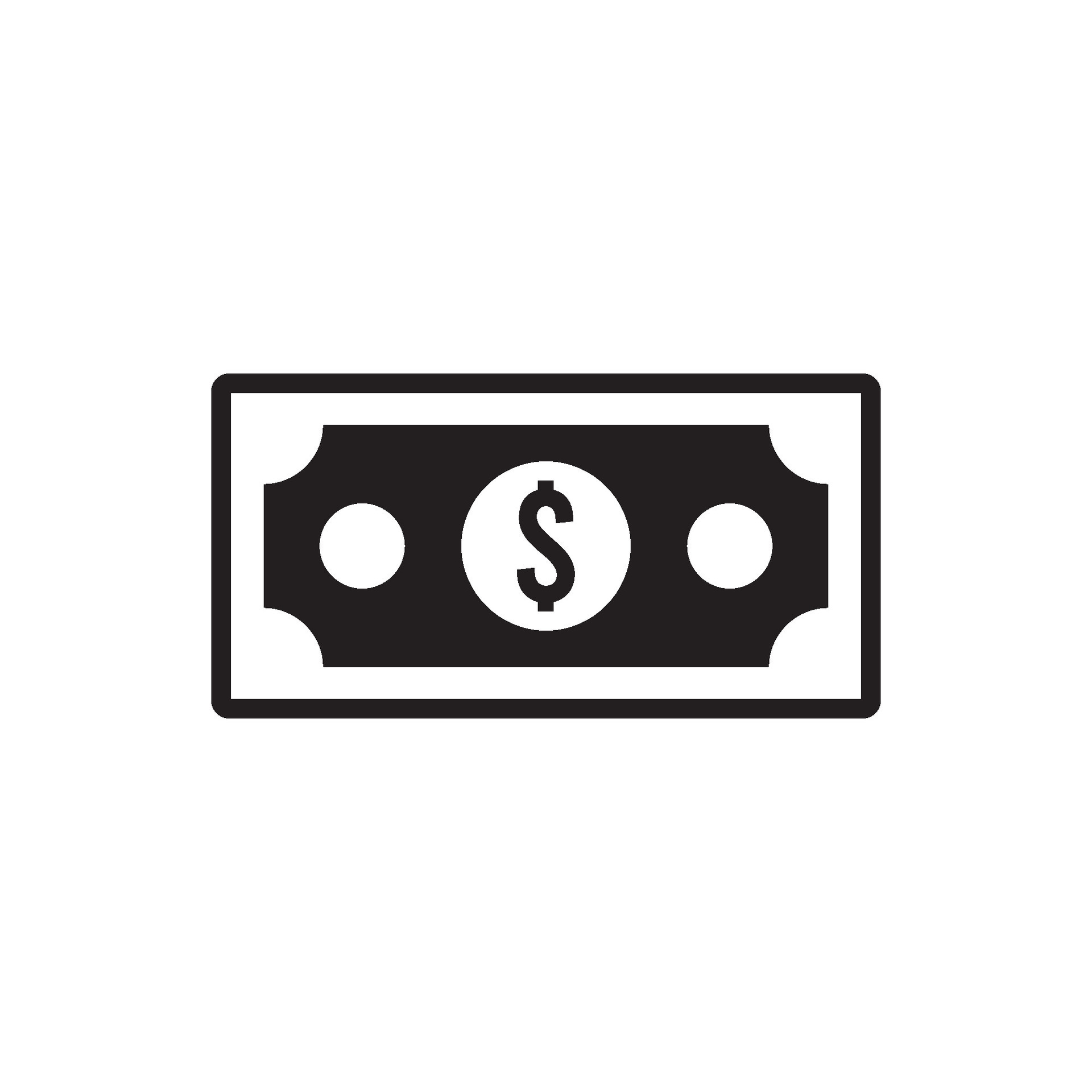 dollar bill icon vector 35313000 Vector Art at Vecteezy