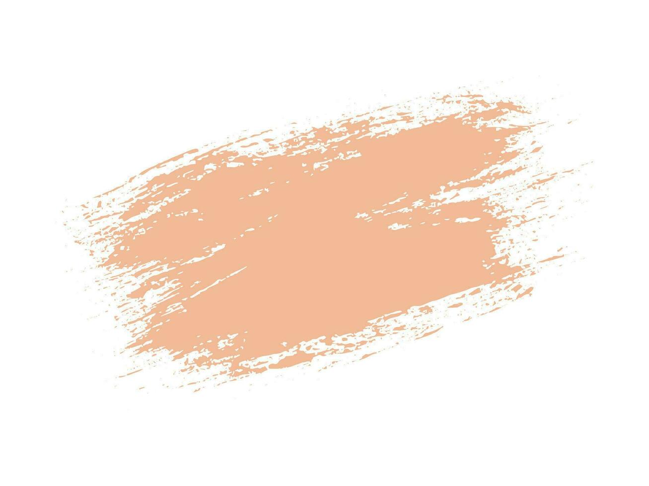 Color of the Year 2024 peach fuzz sample Vector paint brush spot Hand painted trendy color background Ink scribble dab clipart