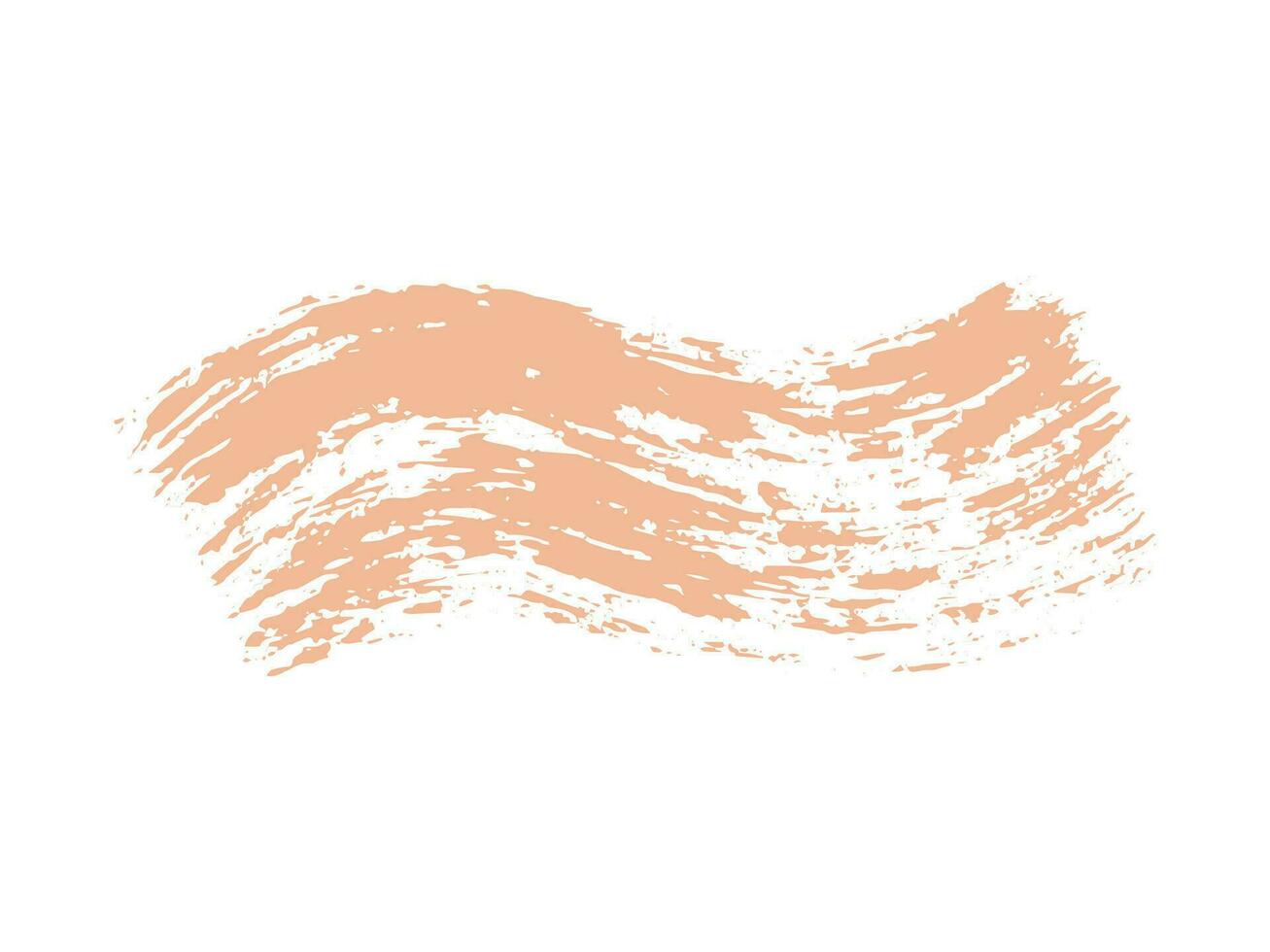 Color of the Year 2024 peach fuzz sample Vector paint brush spot Hand painted trendy color background Ink scribble dab clipart