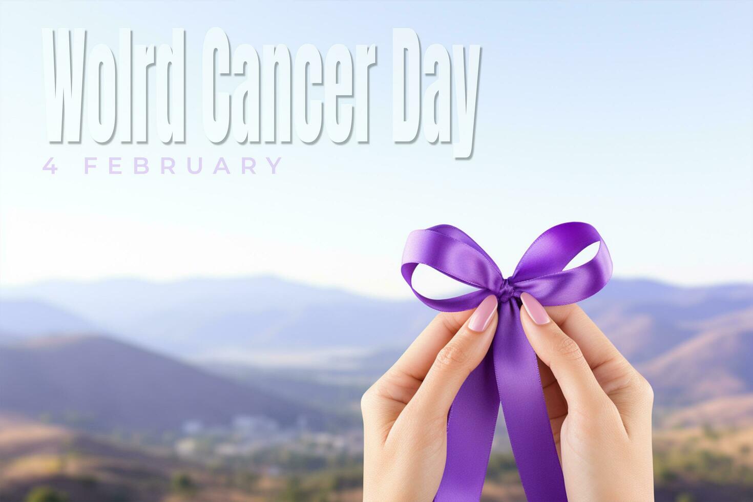 AI generated World cancer day Generative ai photo