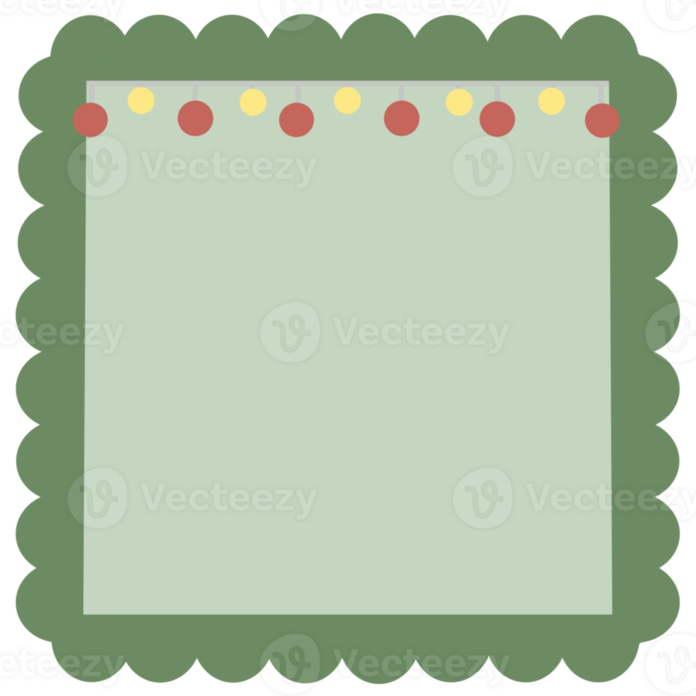 Cute Christmas Frame for decoration png