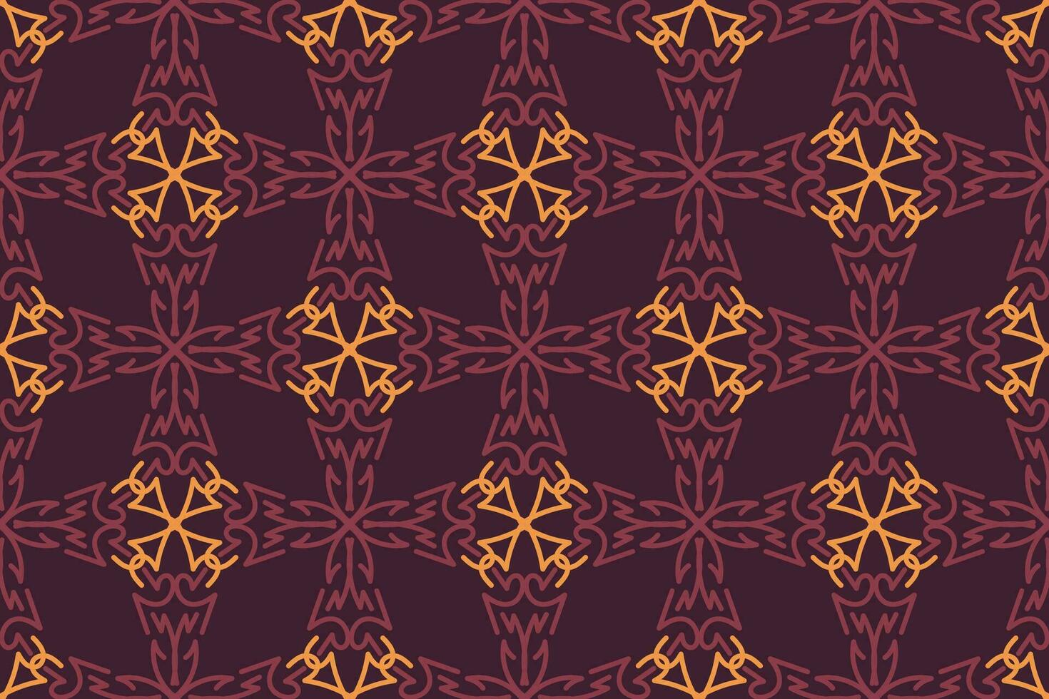 Arábica modelo. púrpura y naranja antecedentes con Arábica adornos patrones, antecedentes y fondos de pantalla para tu diseño. textil ornamento. vector ilustración.