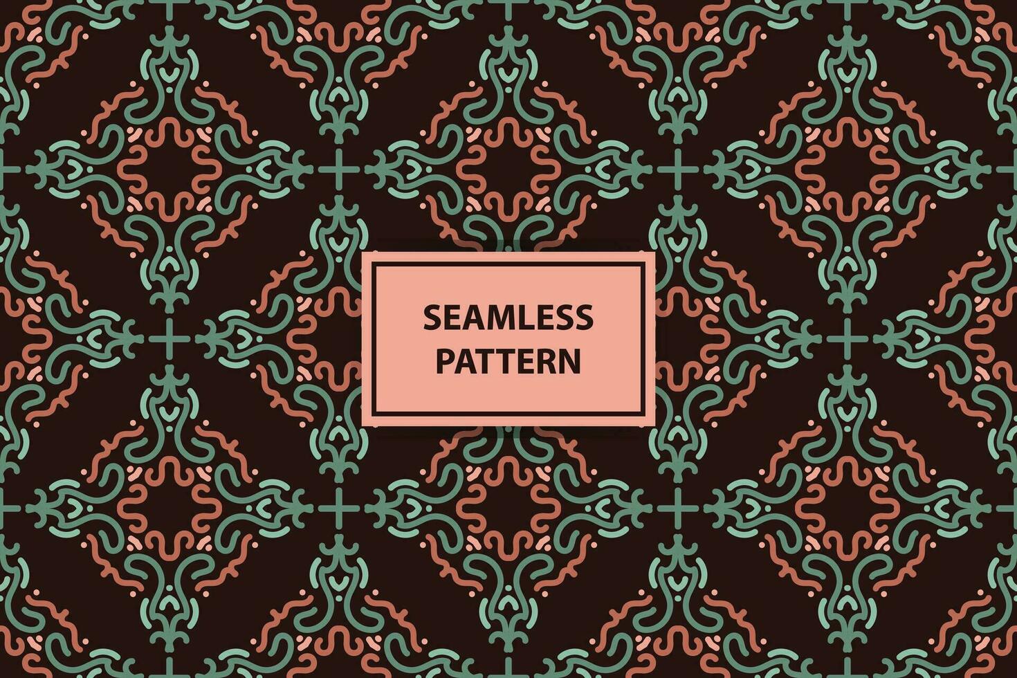 arabic seamless pattern with calm color vector
