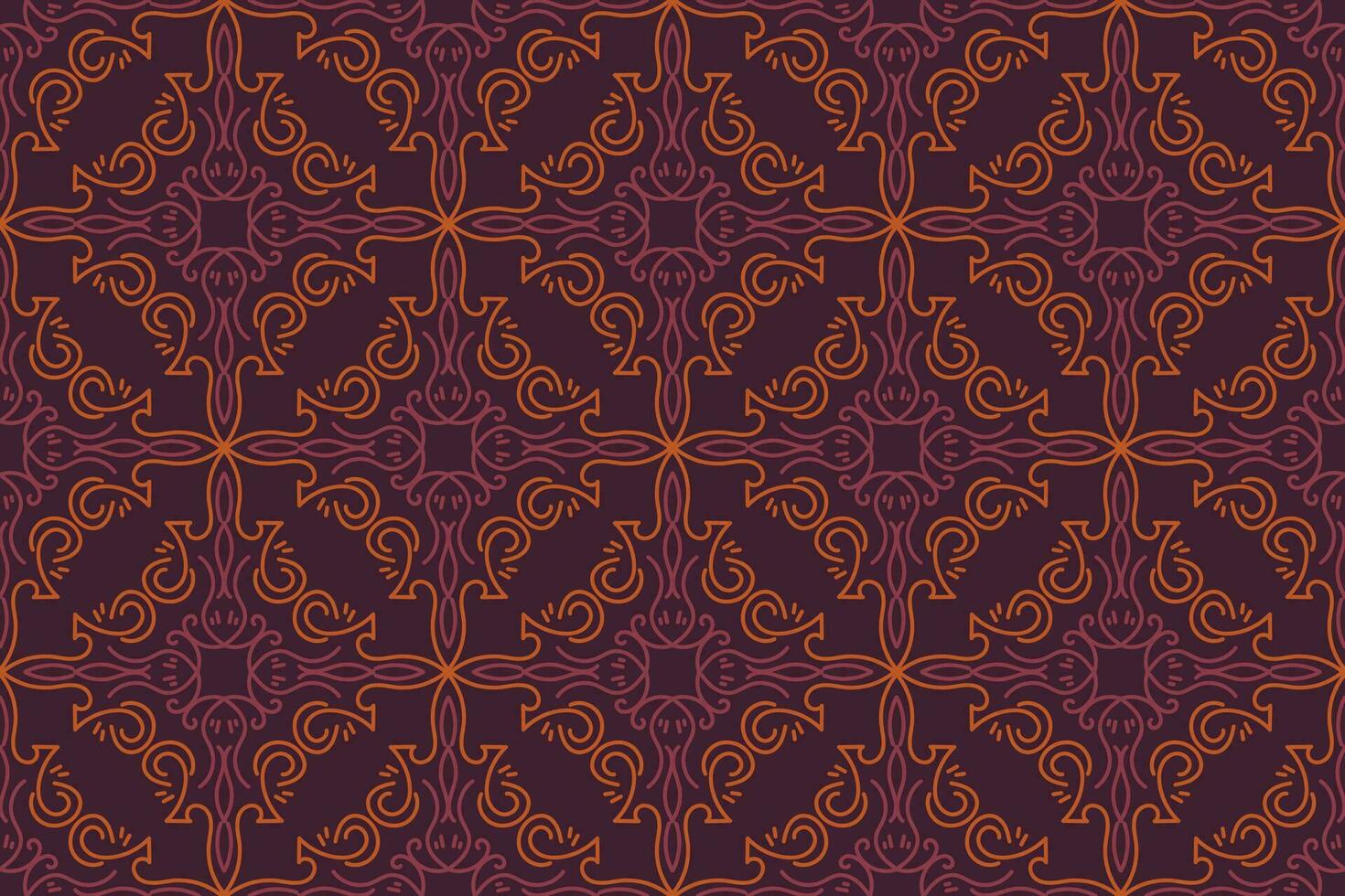 Arábica modelo. púrpura y naranja antecedentes con Arábica adornos patrones, antecedentes y fondos de pantalla para tu diseño. textil ornamento. vector ilustración.