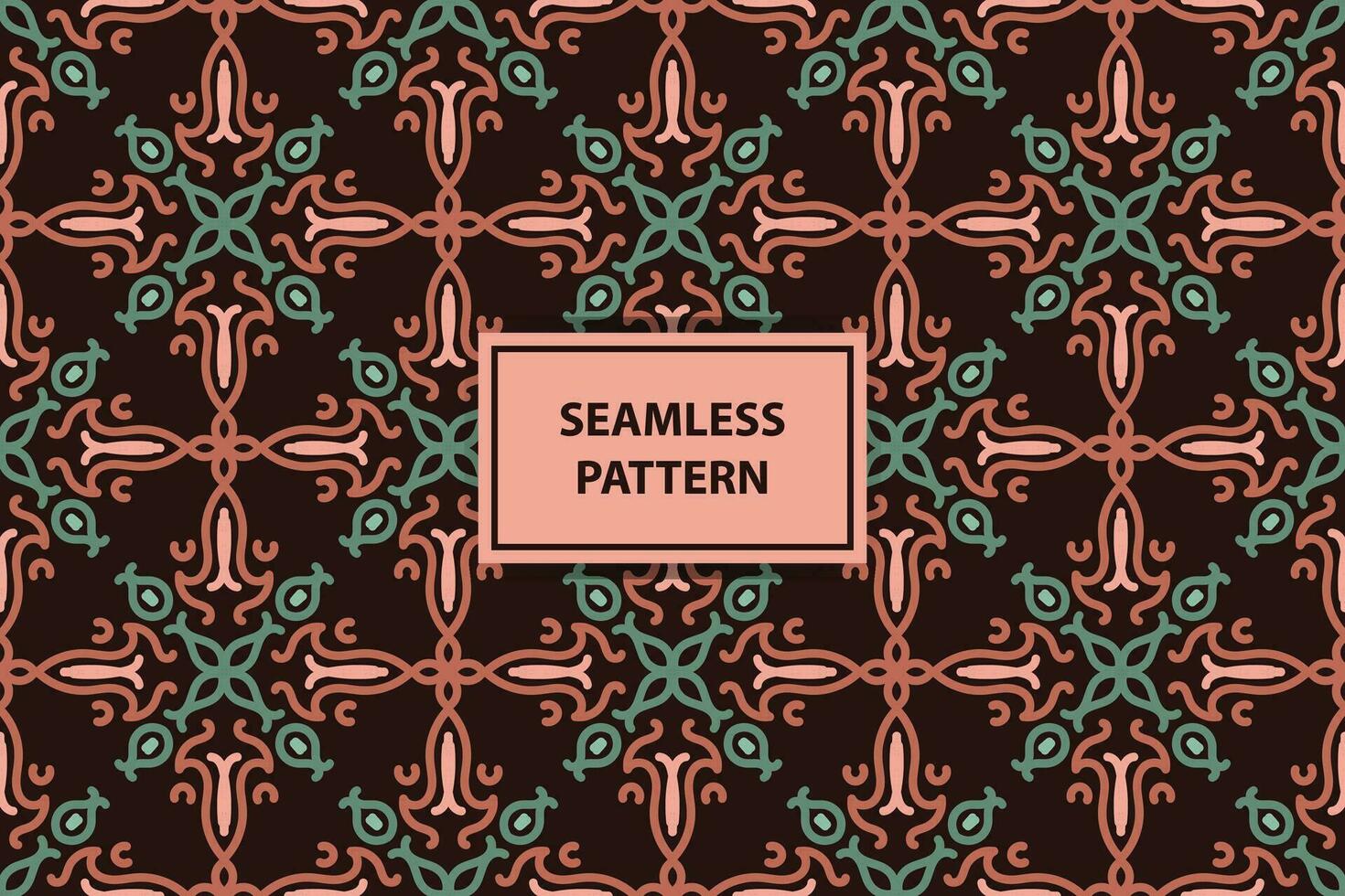 arabic seamless pattern with calm color vector