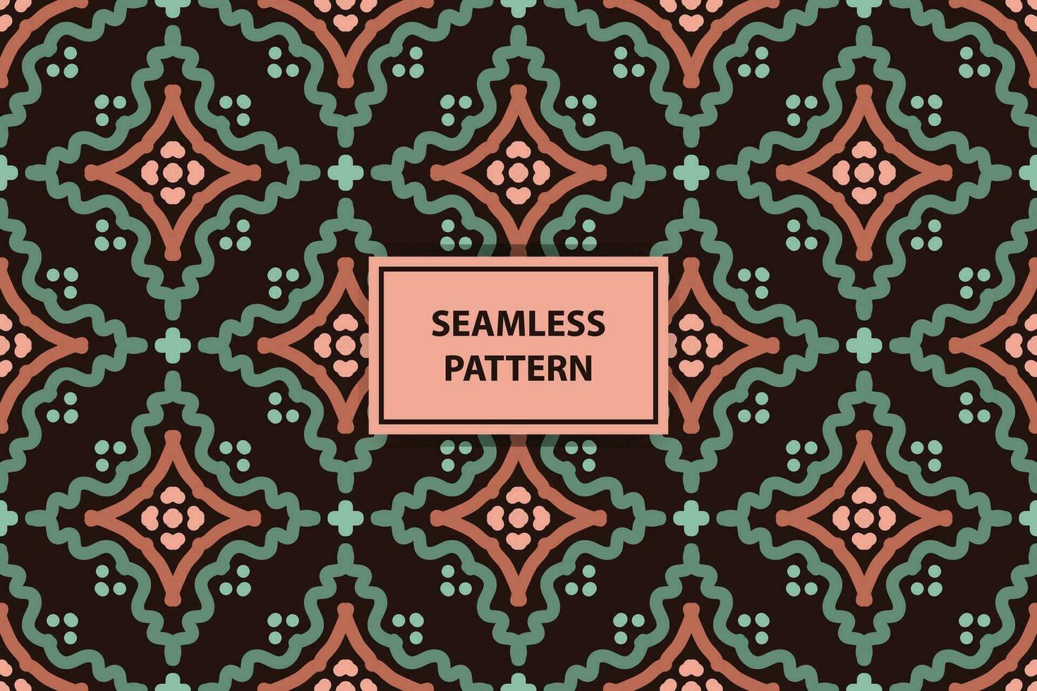 arabic seamless pattern with calm color vector