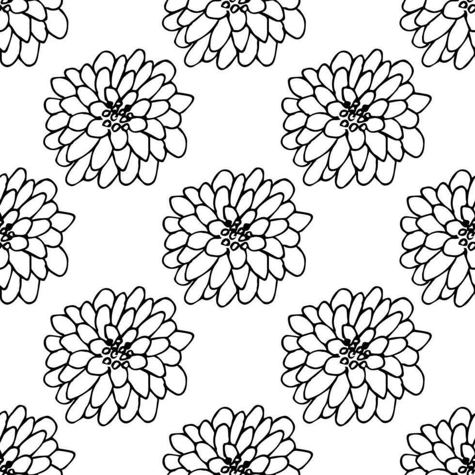 Summer seamless pattern with flowers doodle for decorative print, wrapping paper, greeting cards, wallpaper and fabric vector