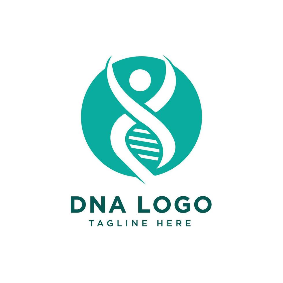 DNA Healthcare modern creative logo mark design vector