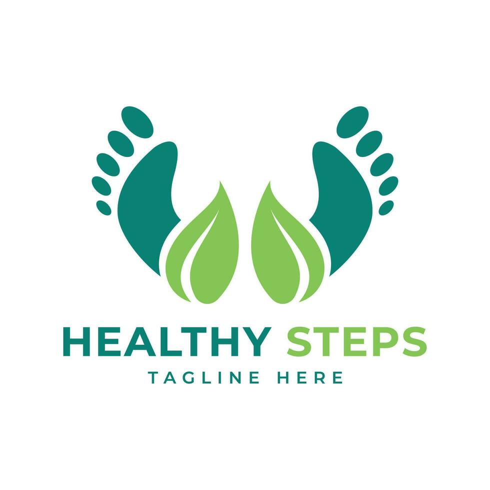 Healthy foot care logo creative modern design Healthcare concept vector