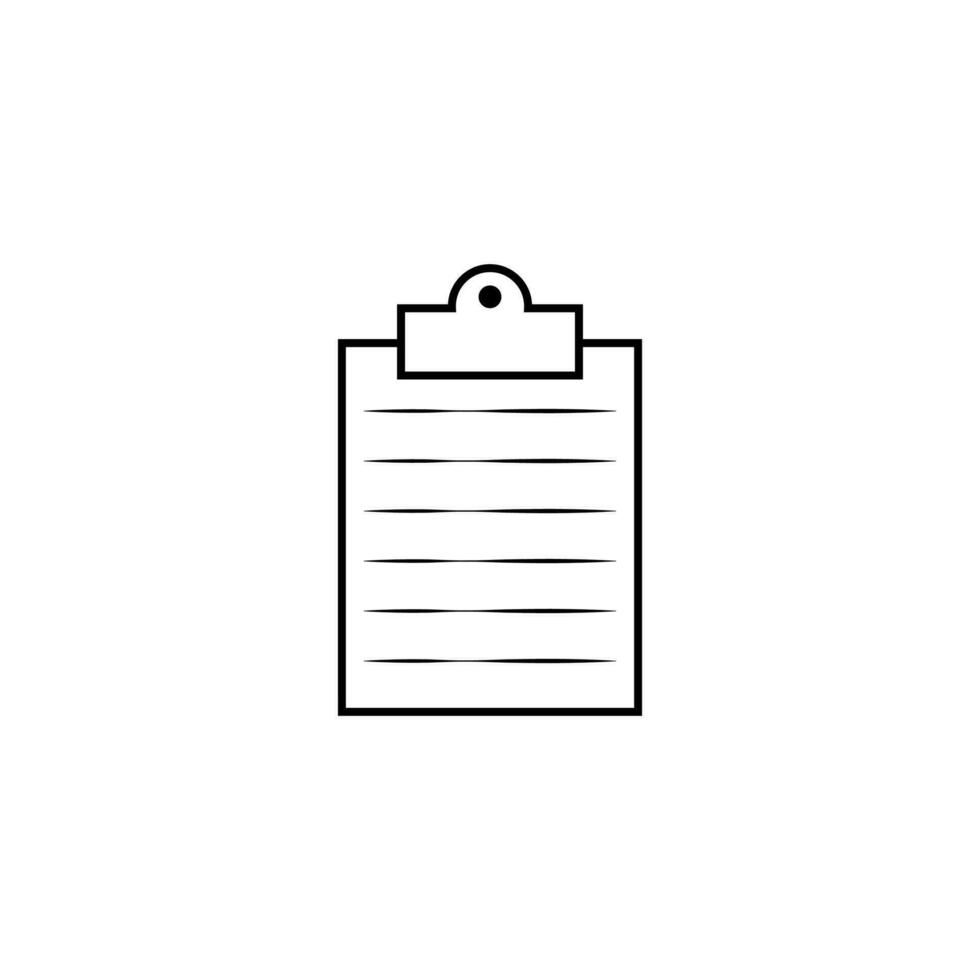 Document vector file icons. Paper documents icons, signs. Clipboard, checklist, report, survey or agreement editable stroke outline icon. vector design.