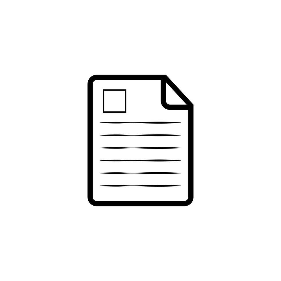 Document vector file icons. Paper documents icons, signs. Clipboard, checklist, report, survey or agreement editable stroke outline icon. vector design.