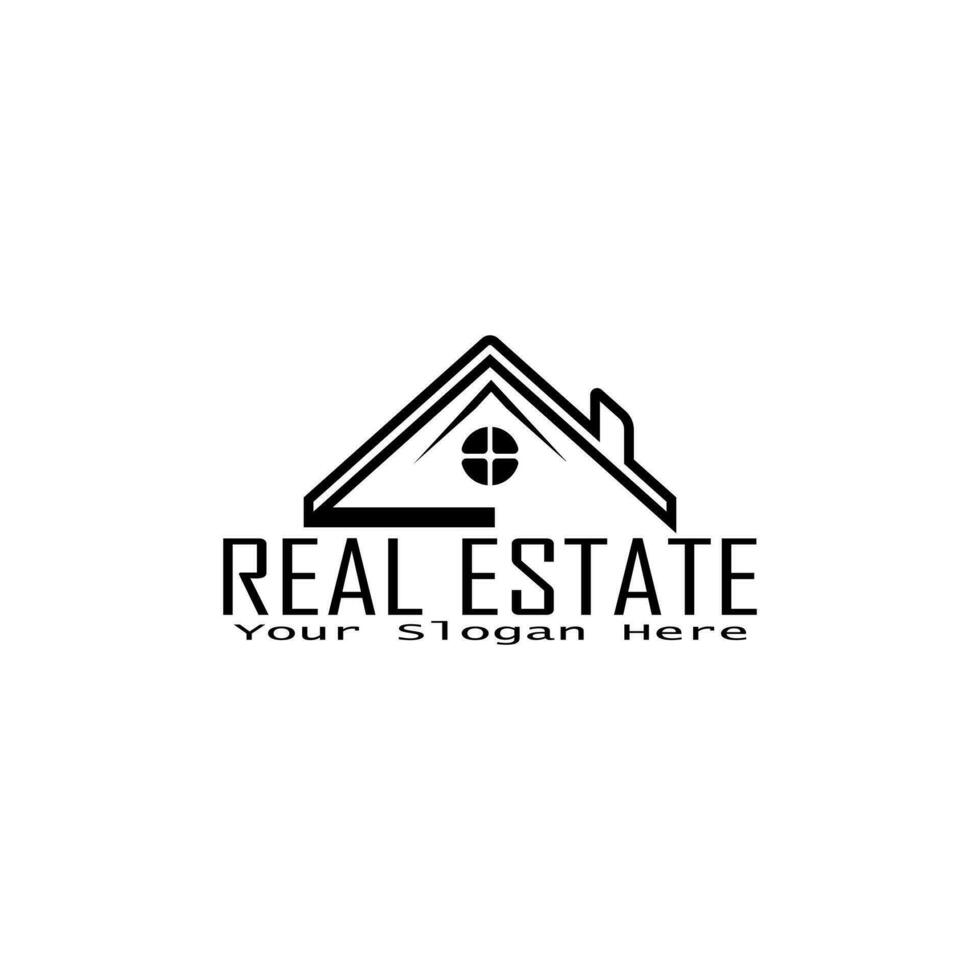 real estate housing apartment hotel logos. real estate development company logotype. minimalist real estate housing logo. vector