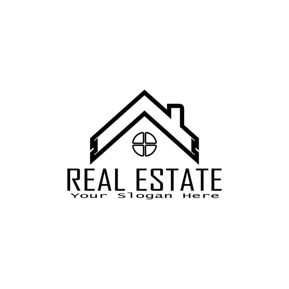 real estate housing apartment hotel logos. real estate development company logotype. minimalist real estate housing logo. vector