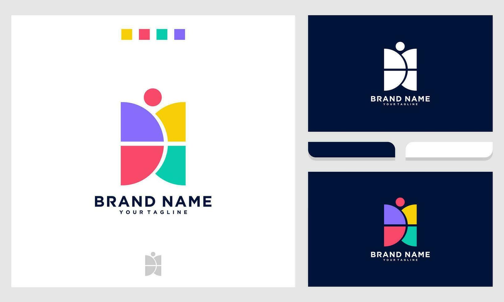 people family together human unity combination in colorful design vector editable