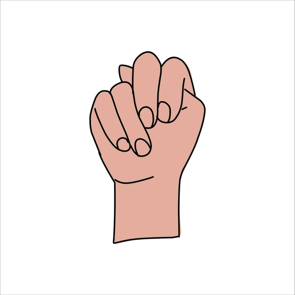 Aquarium Hand vector illustration. Female hands holding and pointing gesture, crossed fingers, fist, peace and thumbs up. Cartoon human palm and wrist vector set. hand sign language for the deaf