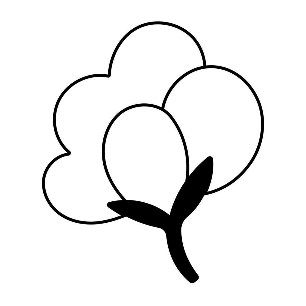 cotton plant vector feminine hygiene icon element