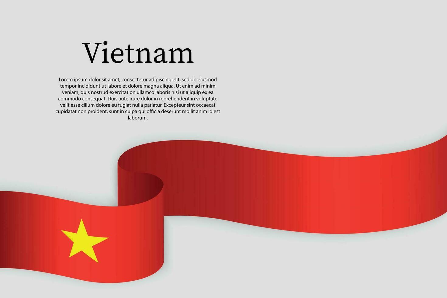 cinta bandera de Vietnam. celebracion antecedentes vector