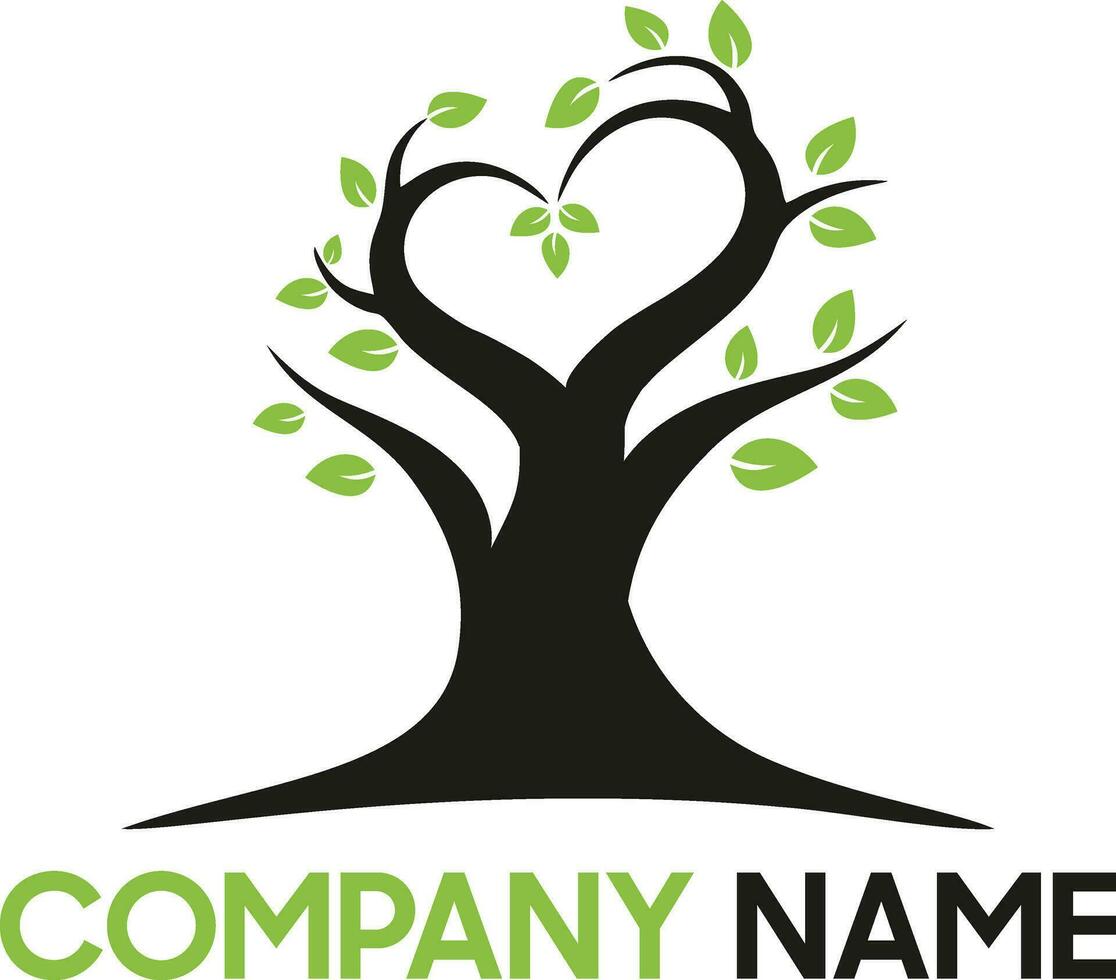 Plant tree care leaf logo design vector